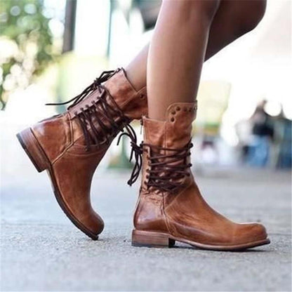 SUE™ | BOTAS ORTOPÉDICAS DE CUERO CON CORDONES