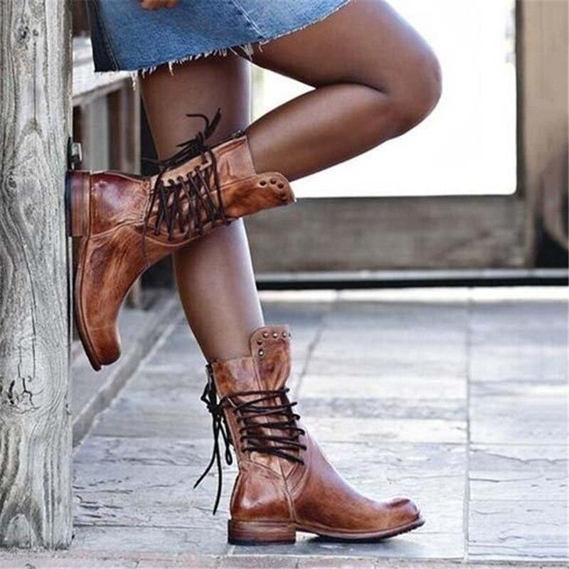 SUE™ | BOTAS ORTOPÉDICAS DE CUERO CON CORDONES