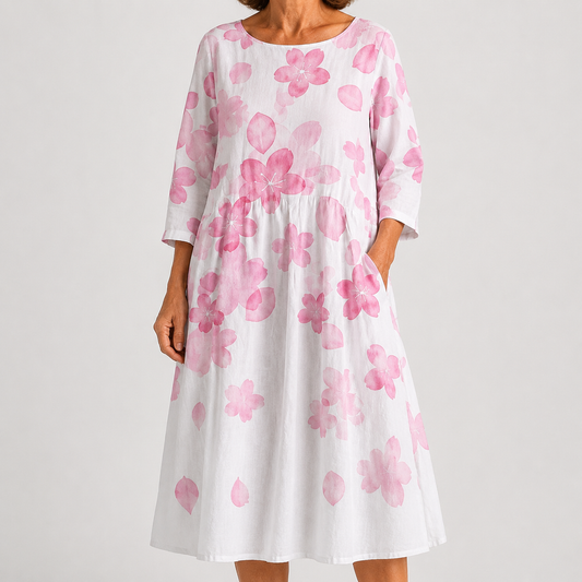 Vestido Camelia con Delicado Estampado Floral