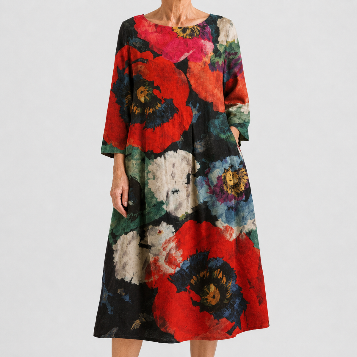 Vestido Flora con Gran Estampado Floral
