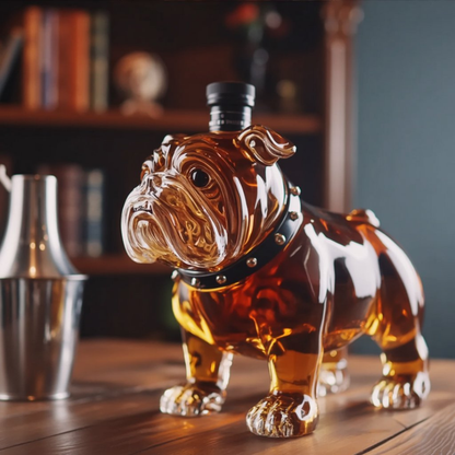 Licorera de Cristal | Edición Bulldog