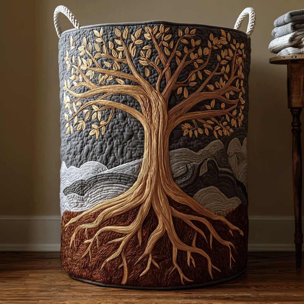 Cesta Artesanal - Atractivo Cesto De Ropa Con Textura