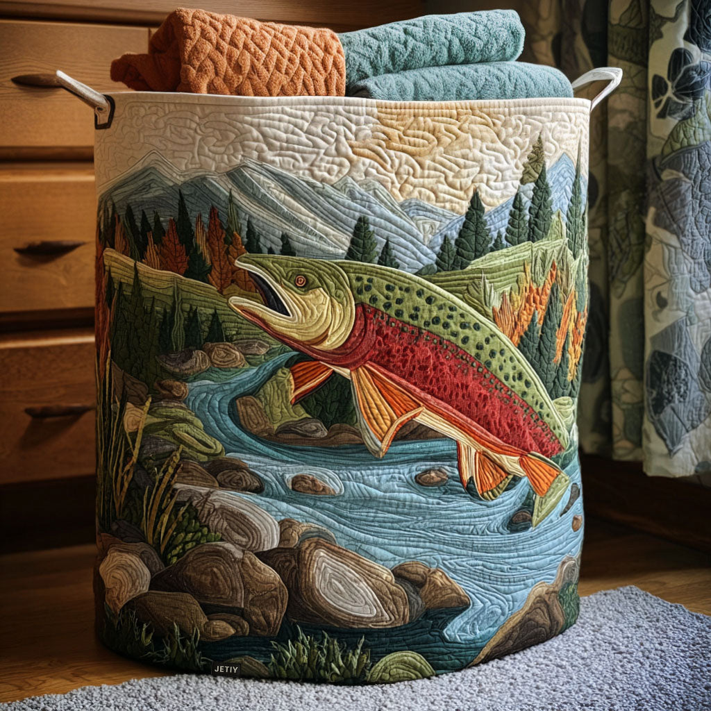 Cesta Artesanal - Cesto De Ropa Acolchado
