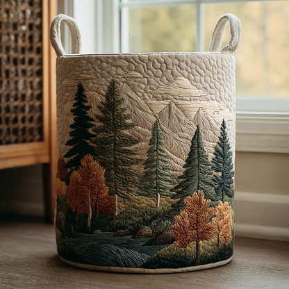 Cesta Artesanal - Cesto Para Ropa Con Motivos Naturales