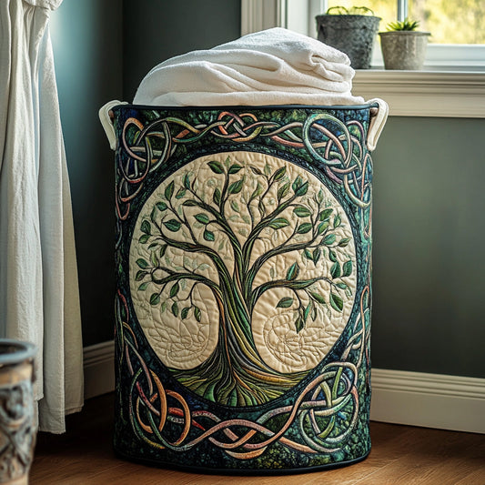 Cesta Artesanal - Cesto Para Ropa De Diseño Acolchado