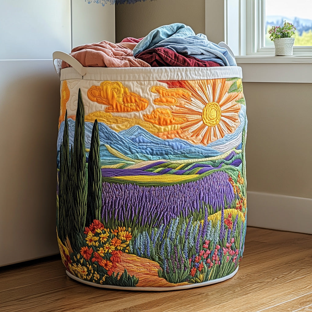 Cesta Artesanal - Colorido Cesto De Ropa Acolchado