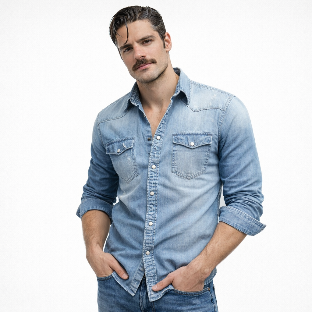 David | Camisa de Mezclilla Miami