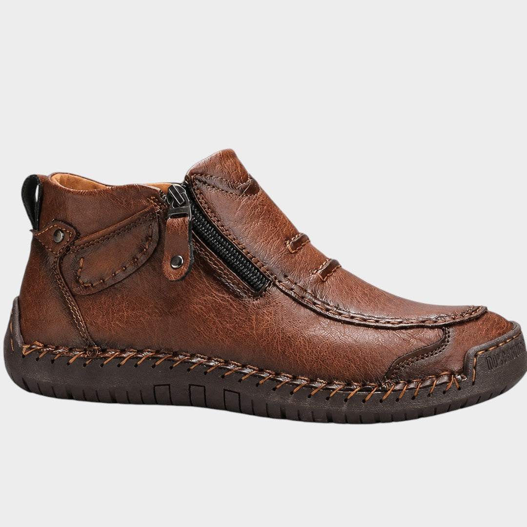 Renzo™ | Zapatos ortopédicos de cuero elegantes y cómodos con cremallera