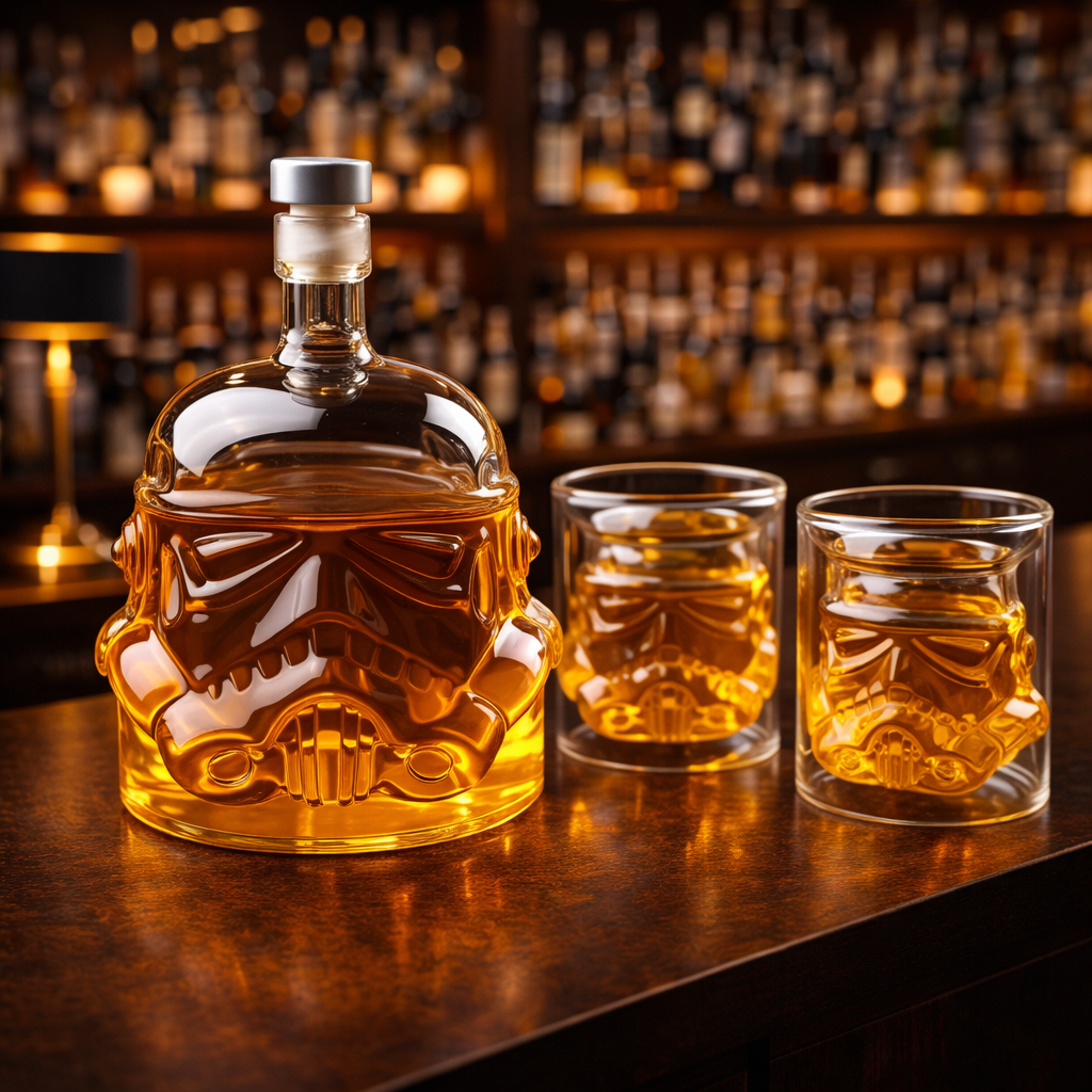 Licorera de Cristal | Edición Set de Botella y Vaso
