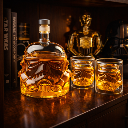 Licorera de Cristal | Edición Set de Botella y Vaso