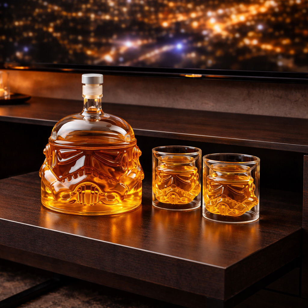 Licorera de Cristal | Edición Set de Botella y Vaso