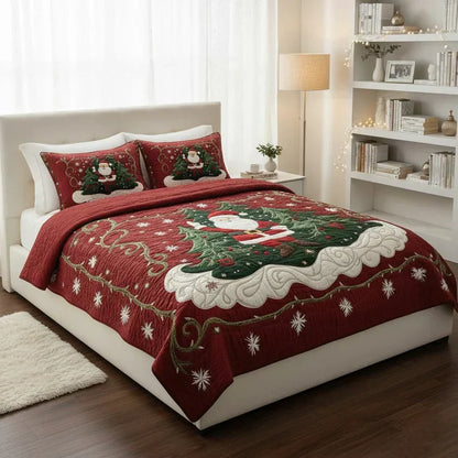 Juego de cama acolchado de 3 piezas - Taller de Papá Noel