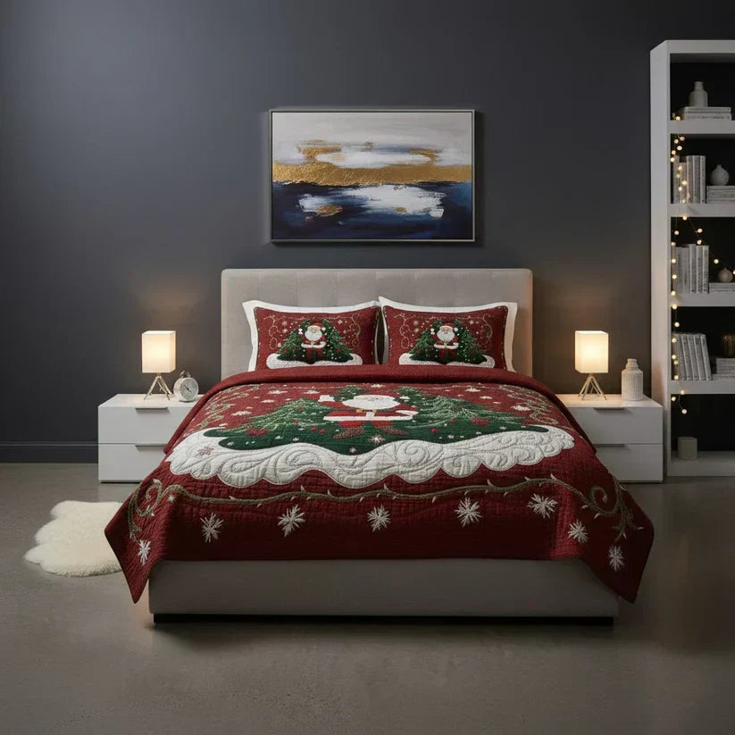 Juego de cama acolchado de 3 piezas - Taller de Papá Noel