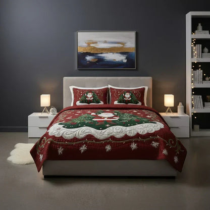 Juego de cama acolchado de 3 piezas - Taller de Papá Noel