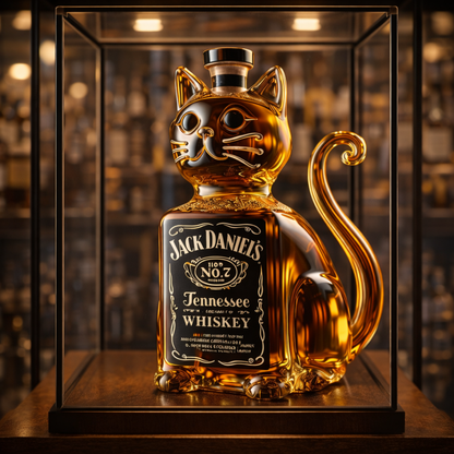 Licorera de Cristal |  Edición Gato