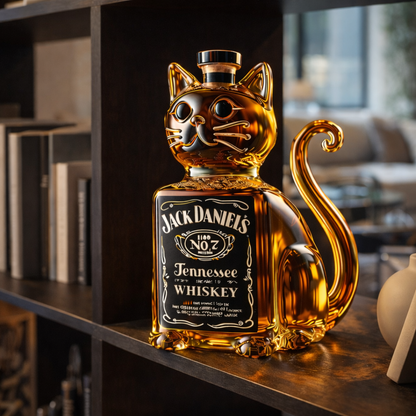 Licorera de Cristal |  Edición Gato