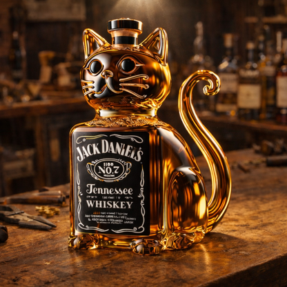 Licorera de Cristal |  Edición Gato