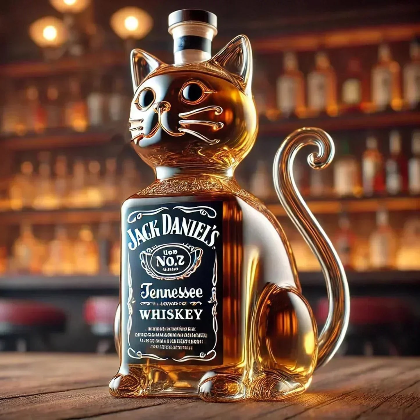 Licorera de Cristal |  Edición Gato
