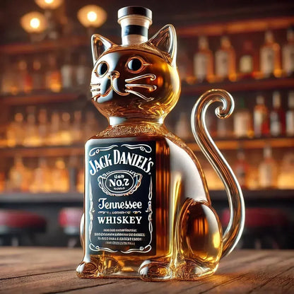 Licorera de Cristal |  Edición Gato