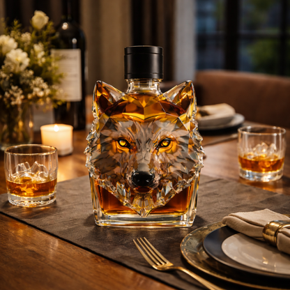 Licorera de Cristal |  Edición Lobo