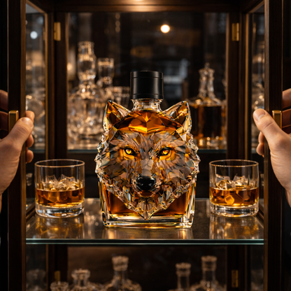 Licorera de Cristal |  Edición Lobo
