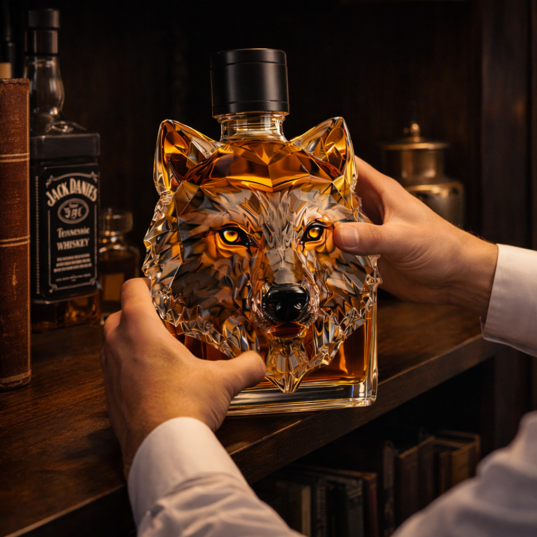 Licorera de Cristal |  Edición Lobo