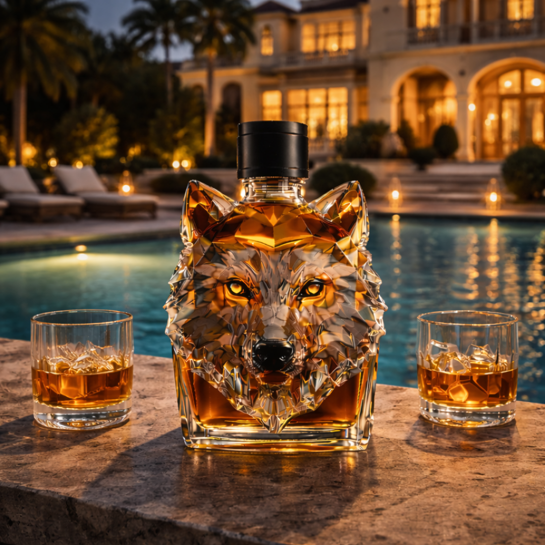 Licorera de Cristal |  Edición Lobo