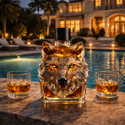 Licorera de Cristal |  Edición Lobo