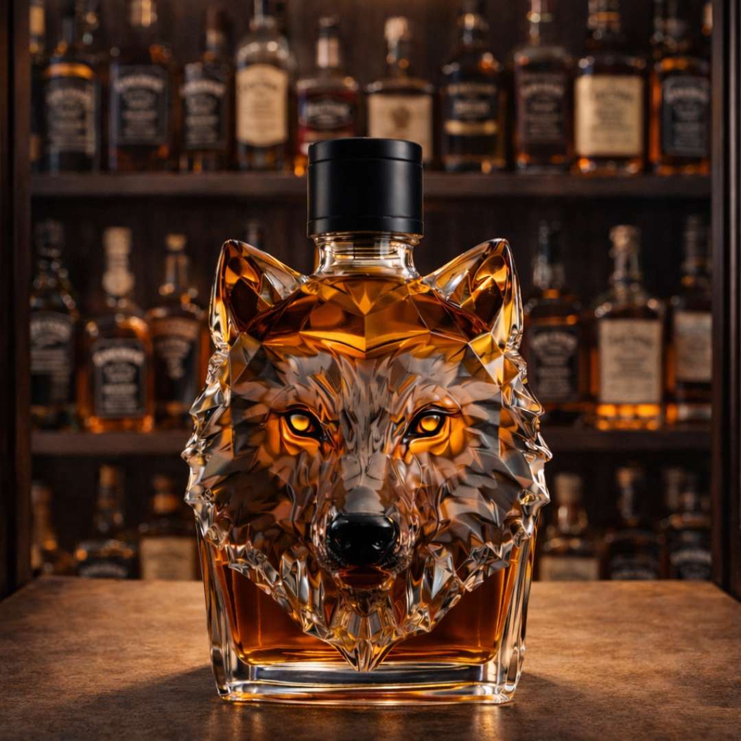 Licorera de Cristal |  Edición Lobo