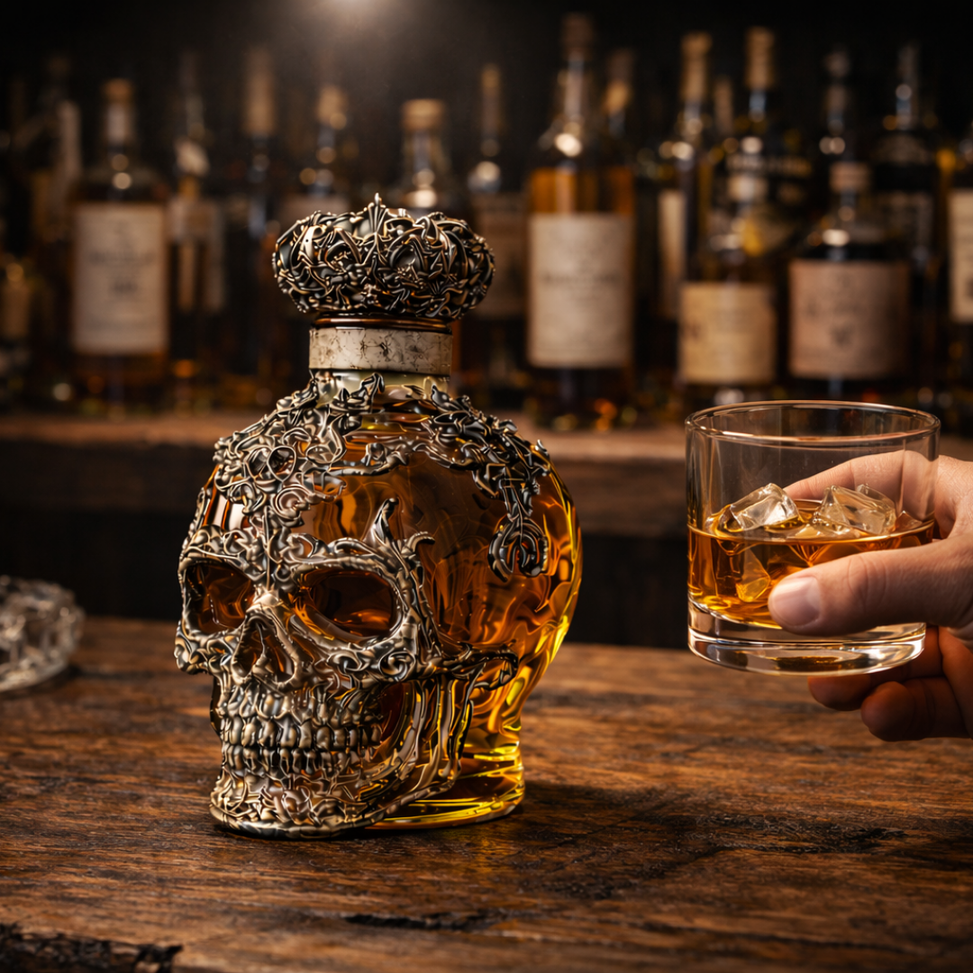 Licorera de Cristal |  Edición Calaveras