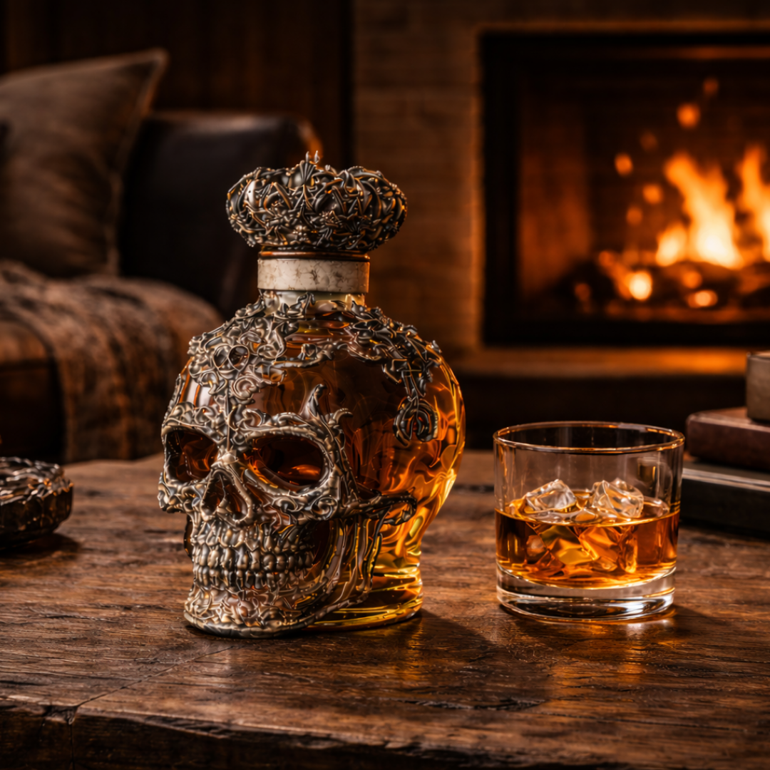Licorera de Cristal |  Edición Calaveras