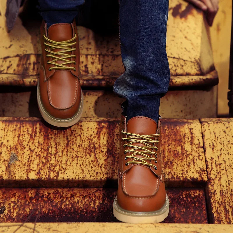 Harrison™ Botas De Cuero Retro Confort