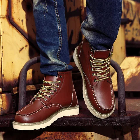 Harrison™ Botas De Cuero Retro Confort