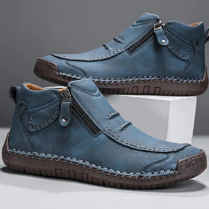 Renzo™ | Zapatos ortopédicos de cuero elegantes y cómodos con cremallera