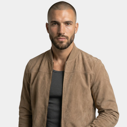 Adrián | Chaqueta Bomber de Terciopelo Premium