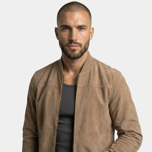 Adrián | Chaqueta Bomber de Terciopelo Premium