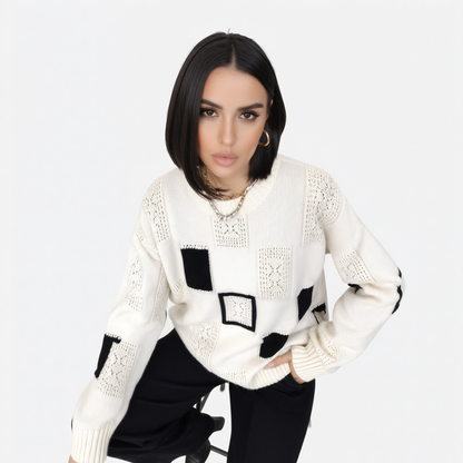 Alica | Jersey Estampado Geométrico