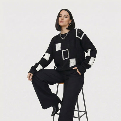 Alica | Jersey Estampado Geométrico
