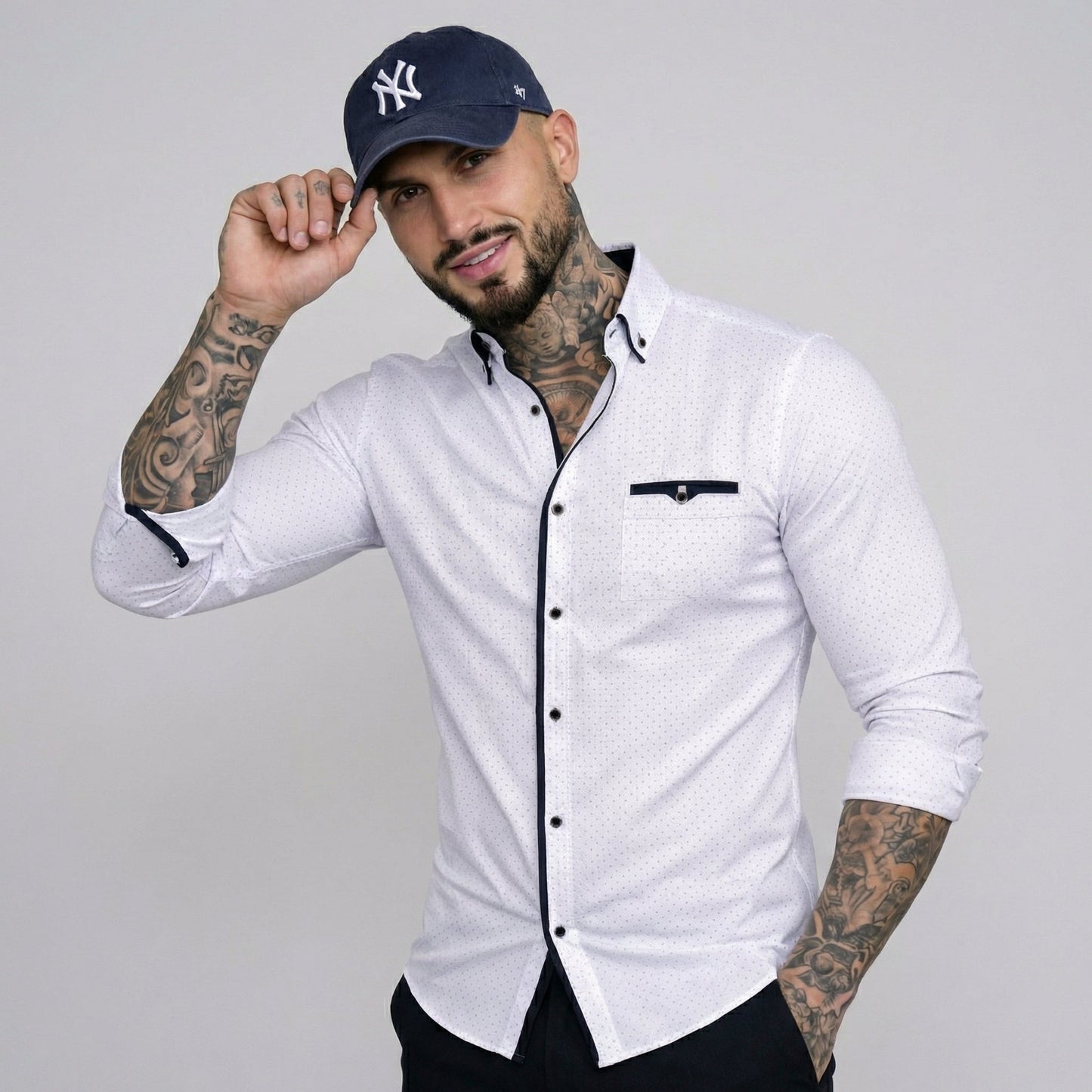 Alberto | Camisa Clásica de Manga Larga