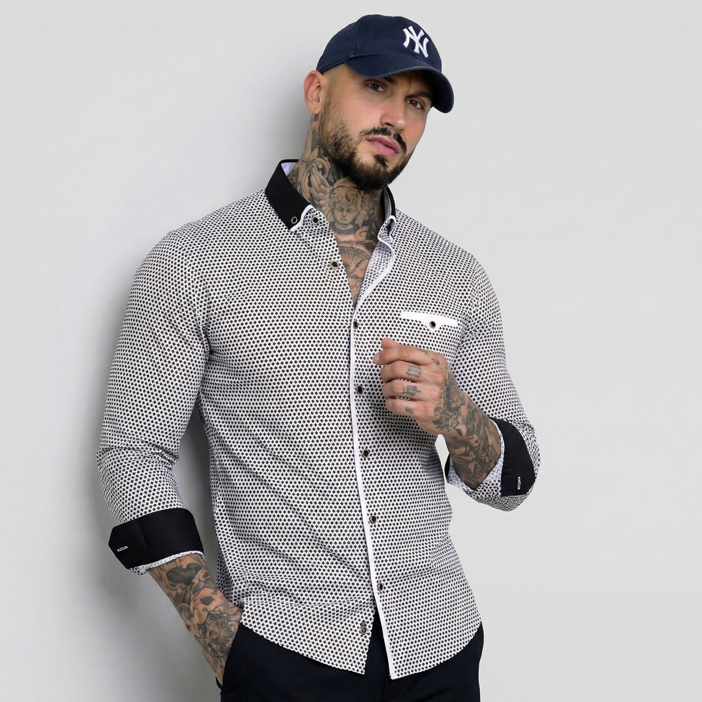 Alberto | Camisa Clásica de Manga Larga