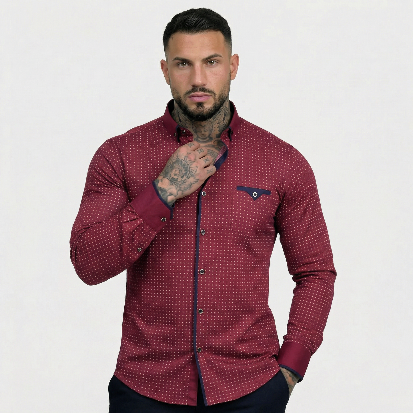 Alberto | Camisa Clásica de Manga Larga