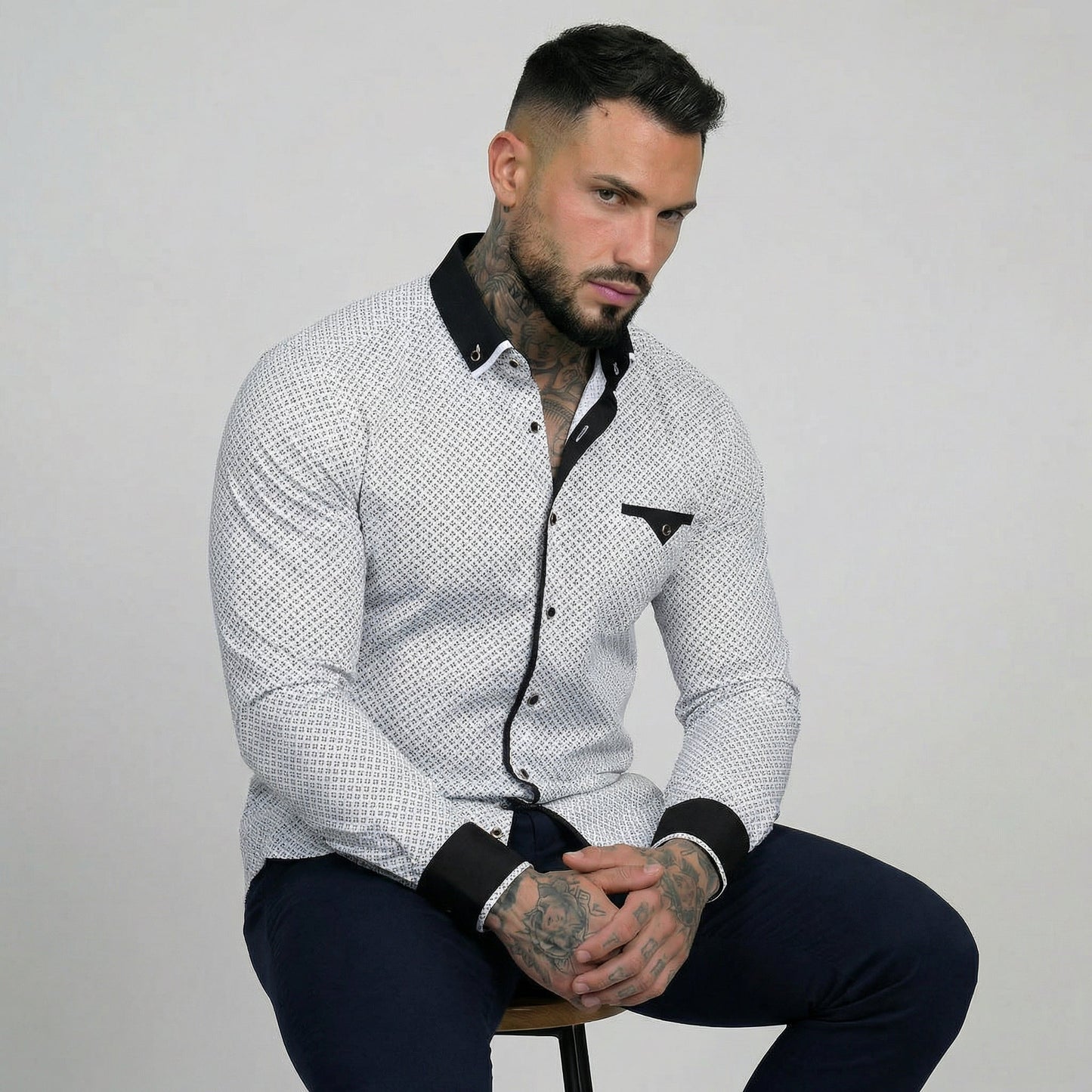 Alberto | Camisa Clásica de Manga Larga