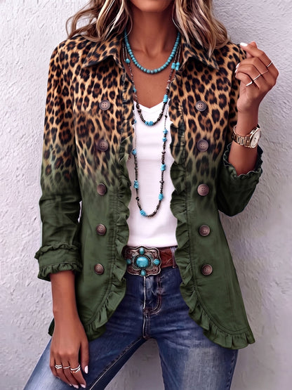 Camila™ | Blazer Leopardo Degradado