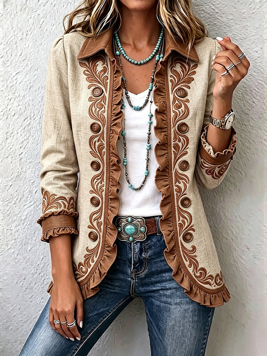Andrea™ | Chaqueta Vintage Floral