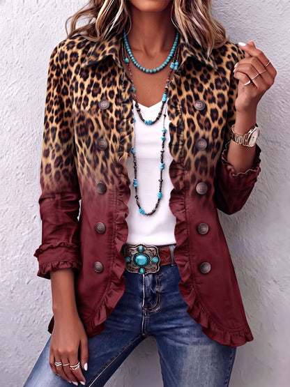 Camila™ | Blazer Leopardo Degradado