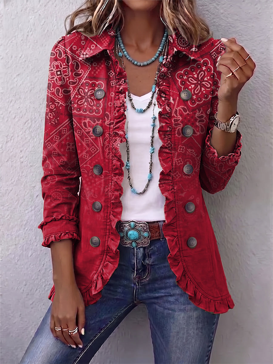 Fernanda™ | Chaqueta Paisley Degradado