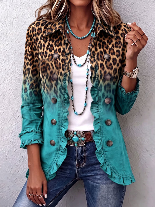 Camila™ | Blazer Leopardo Degradado