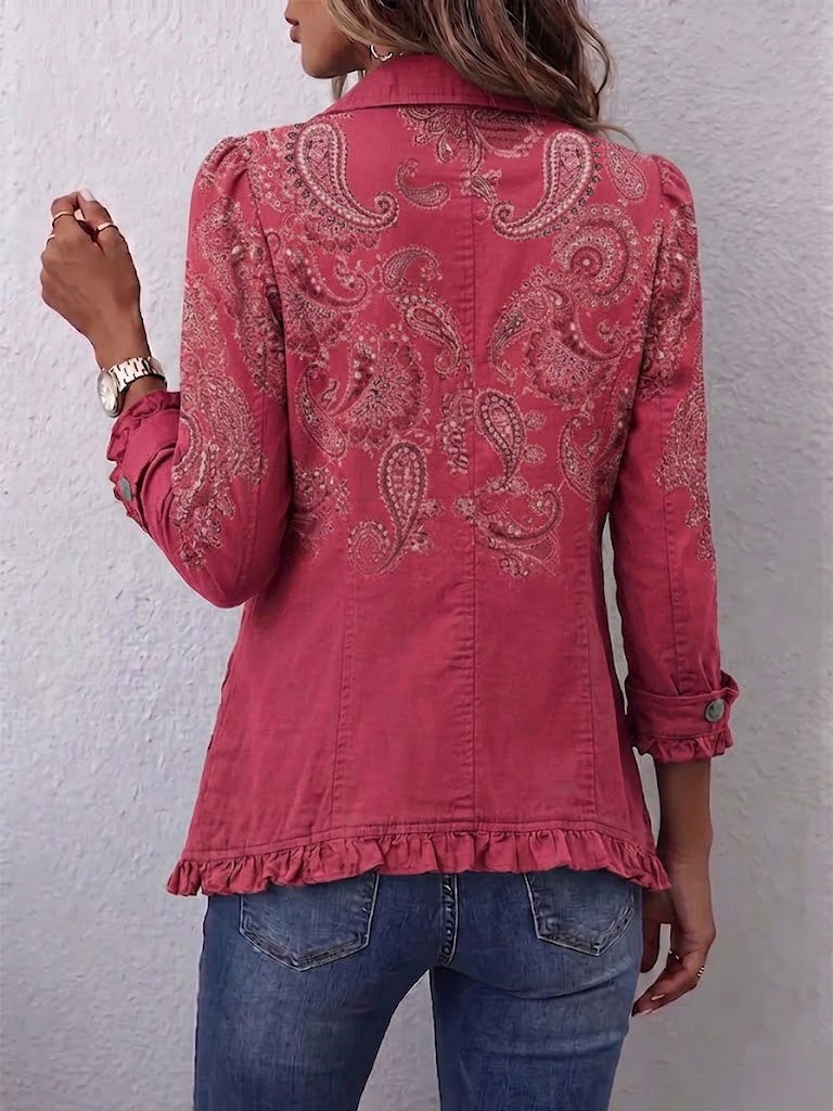 Sofía™ | Chaqueta Paisley con Solapa