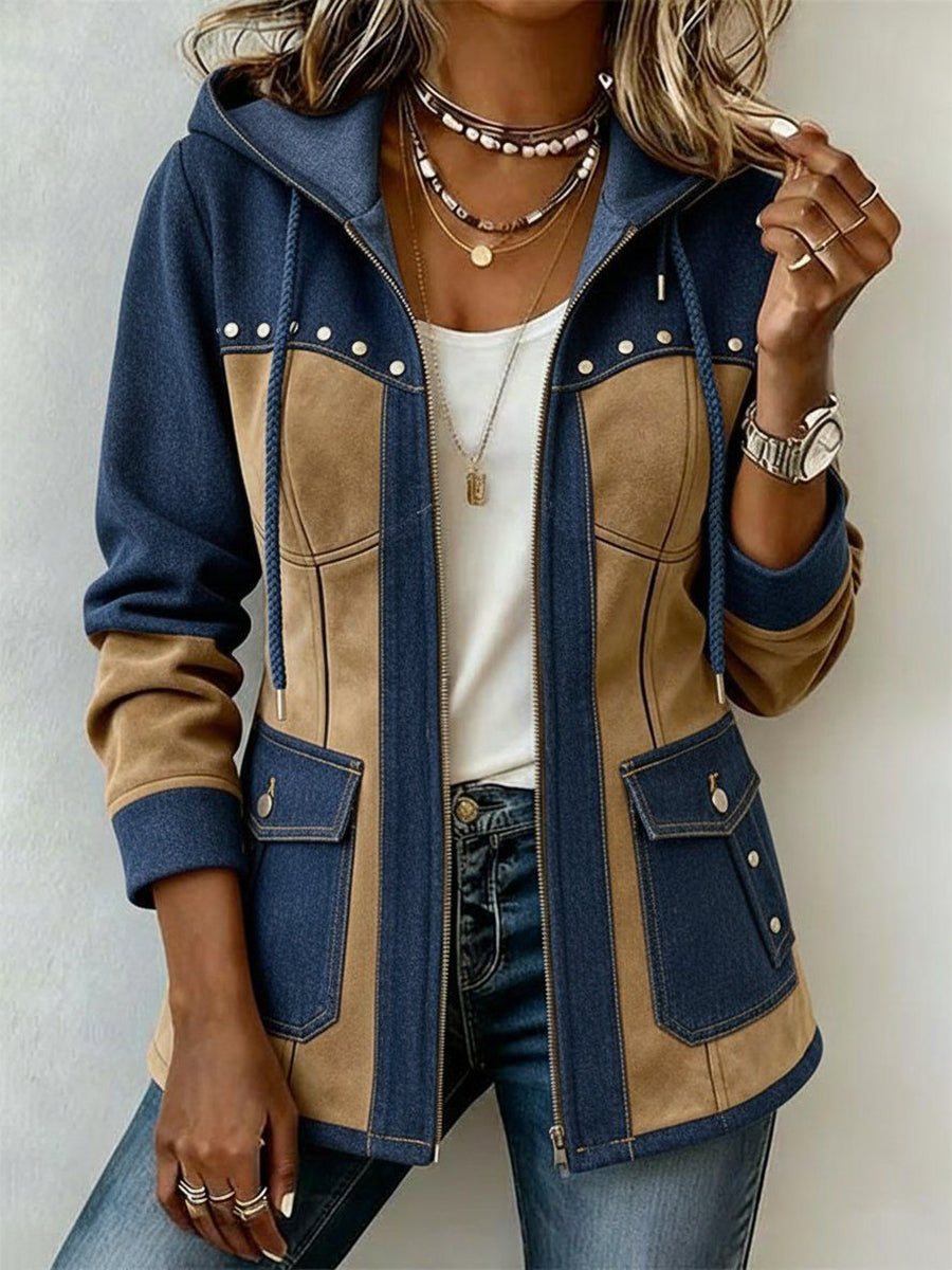 Dolores™ | Chaqueta Patchwork con Capucha