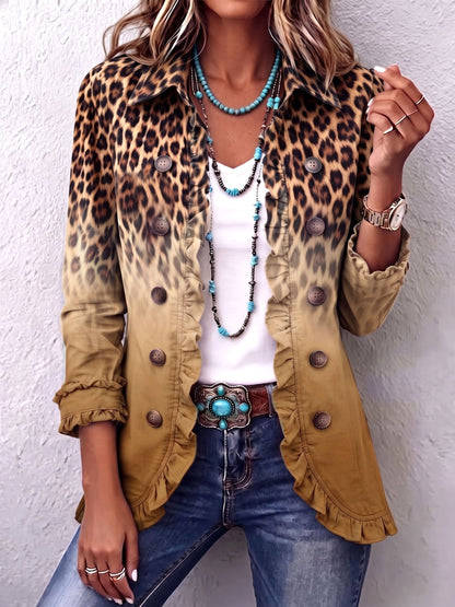 Camila™ | Blazer Leopardo Degradado